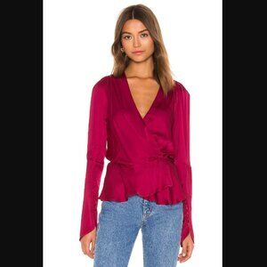 NWOT Revolve x Young, Fabulous, and Broke Avery Top in Cranberry | Size S